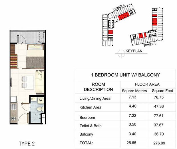 Light 2 Residences in Edsa-Boni MRT Station by SMDC